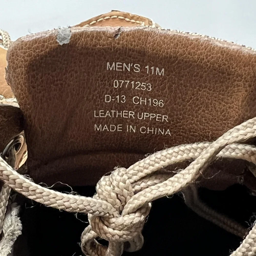 Sperry Shoes Mens 11 Brown Leather Mesh Top Sider Boat Moc Toe Casual Comfort
